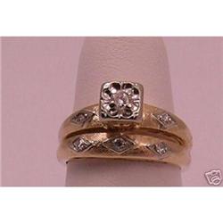 14K Yellow and White gold Antique Diamond #958880