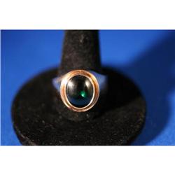 14K gold and 3.5 carat Bright Green Jadite #958882