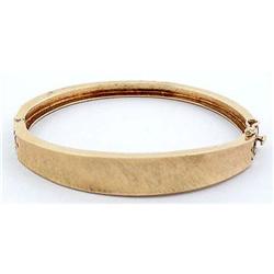 14K Florentine Finish Bangle bracelet #958883