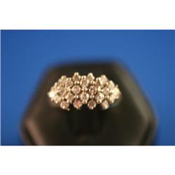 Glittering .75 Carat Diamond Cluster Ring #958891