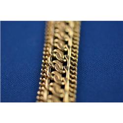 14K Gold Estate Link Bracelet #958923