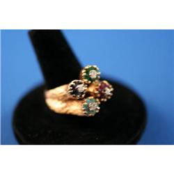 Diamond,Opal,Emerald,Ruby and Sapphire 14K Ring #958925