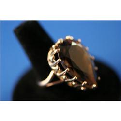  14K Estate Ring -Huge Topaz #958926