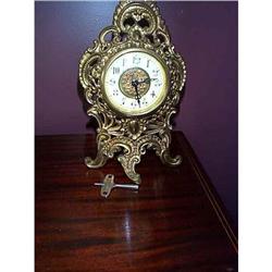 FRENCH INSPIRED SHELF CLOCK-PORCELAIN FACE #958935