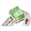 Image 1 : Emerald cut emerald and 3.49 ct diamond ring #958953