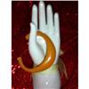 Image 1 : Bakelite Butterscotch Cuff Bracelet Art Deco #958974