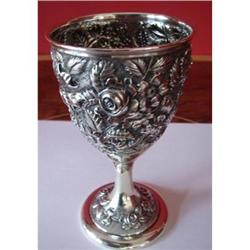 BALTIMORE ROSE REPOSUSSE WINE GOBLET,SCHOFIELD #973685