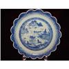 Image 1 : CHINESE EXPORT BLUE CANTON SCALLOPED BOWL #973689