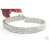 Image 1 : 7 CT DIAMOND TENNIS BRACELET 14K WHITE GOLD 3 #973757