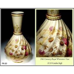 LARGE 19TH CENTURY ROYAL WORCESTER VASE / PR020 #973792