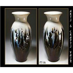 RARE ANTIQUE ART & CRAFTS POTTERY VASE  / PT070 #973794