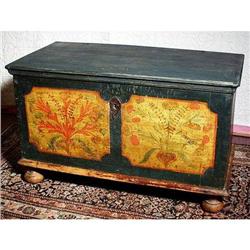 AUTHENTIC PAINTED BLANKET CHEST 1800-50 #973810
