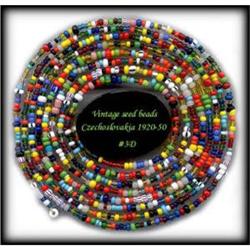 10 LBS TRADE VINTAGE BEADS 1920-50 #3D #973815