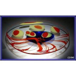 DAZZLING SIGNED CZECH ART GLASS CENTERPIECE - #973819