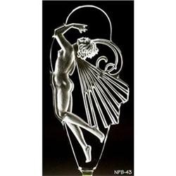 LEAPING BUTTERFLY NUDE AQUA BLUE PERFUME BOTTLE #973824