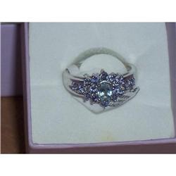  AQUA/TANZANITE RING #973888