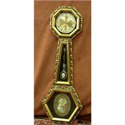 Stunning German Gilt Wood Wall Clock with #973988