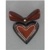 Image 1 : Sweet Bakelite Brooch with Drop Style Heart #974004