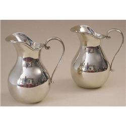 Pair of Silver-Plated Jugs in Case #974038