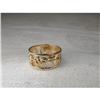 Image 1 : Estate 14K YG Gold Filigree Good Luck Band Ring #974182