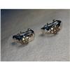 Image 1 : 14K WG Filigree Chocolate Diamond Star Earrings #974183