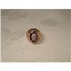 Image 1 : Estate 14K Rose Pink Gold Filigree Garnet Ring #974311