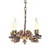 Image 1 : Antigue Grape Vine Gilt Bronze Chandelier #974393