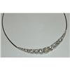 Image 1 : 10 carat large DIAMOND NECKLACE graduated #974545