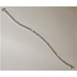 4.77 carat DIAMOND TENNIS BRACELET white gold #974593