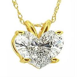 1 carat DIAMOND SOLITAIRE PENDANT Heart style #974626