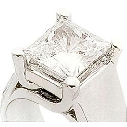 1.51 carat PRINCESS CUT solitaire diamond ring #974639