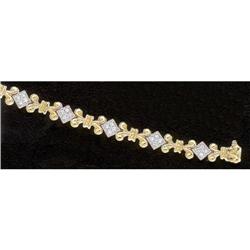 0.85 cts vintage look DIAMOND TENNIS BRACELET #974725