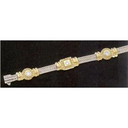 0.75 ct natural diamond BRACELET gold jewelry #974726