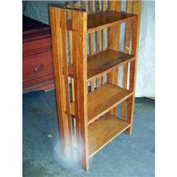 Antique Mission Golden Oak Book Shelf #974744