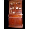 Image 1 : Mahogany Chippendale Style China Closet Cabinet #974749