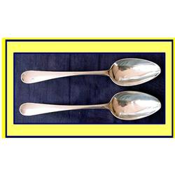 C1750 PR FRENCH STERLING SILVER SPOONS PARIS #974767