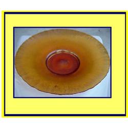 STEUBEN AURENE ORANGE PEEL IRIDESCENT BOWL #974771