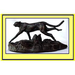 BRONZE STATUE OF CHEETAH PAPERWEIGHT #974775