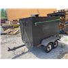 Image 2 : 1996 UBILT TANDEM AXLE UTILITY TRAILER, BLACK, 5' LONG, VIN#NIL, ICBC INFORMATION NOT AVAILABLE,