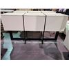 Image 2 : SOFA TABLE WITH CENTER DRAWER APPROX. W 16" L 56" H 30.5" WITH VISIBLE DAMAGE