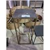 Image 2 : 2 SIDE TABLES APPROX. W 12" L 12" H 30" & W 12" L 12" H 15"