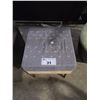 Image 2 : CUSHIONED STOOL APPROX. W 15" L 15" H 18.5"