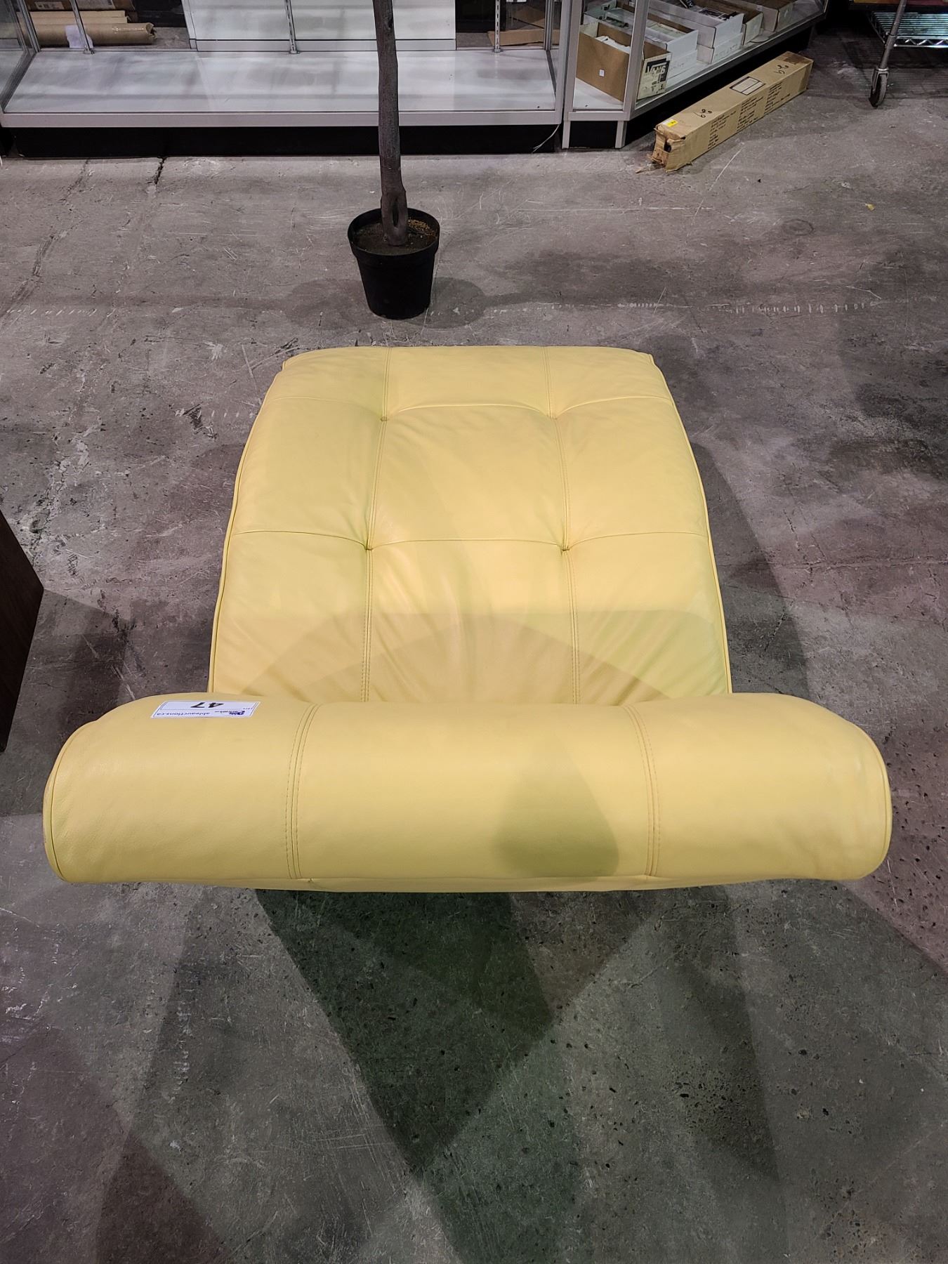 EQ3 YELLOW LOUNGE CHAIR - Able Auctions