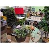 Image 1 : 3 FAUX PLANTS & PLANTER