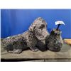 Image 1 : DECORATIVE MATCHING DOG & PEAR STATUE