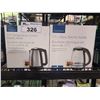 Image 1 : 1 INSIGNIA 1.7 L TEMPERATURE CONTROL ELECTRIC KETTLE & 1 GLASS ELECTRIC KETTLE