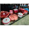 Image 1 : SHELF OF ASSORTED TUPPERWARE GOODS