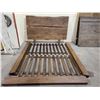 Image 1 : QUEEN SIZE WOODEN BED FRAME (INCOMPLETE, MISSING HARDWARE)