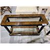Image 2 : SOFA TABLE & GLASS TOP SIDE TABLE