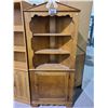 Image 1 : WOODEN CORNER SHELVING UNIT